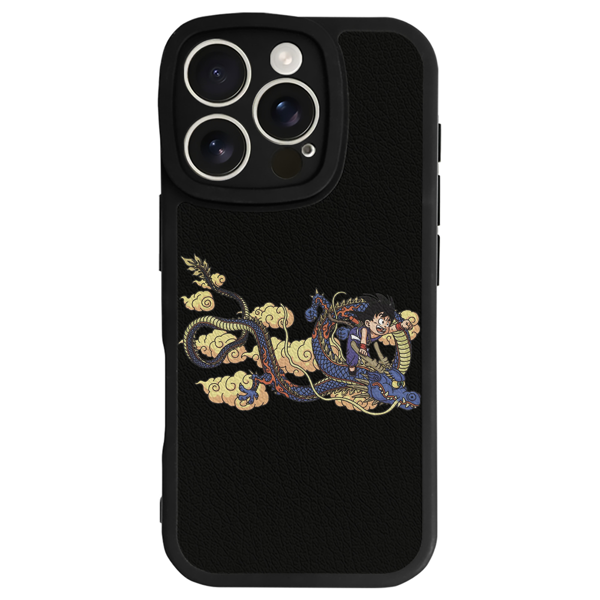 （画像用） ドラゴンボール 神龍 シェンロン DRAGON BALL Shenron 【iPhone 16シリーズ対応】シリコンスマホケース（レザー調） 材質：シリコン